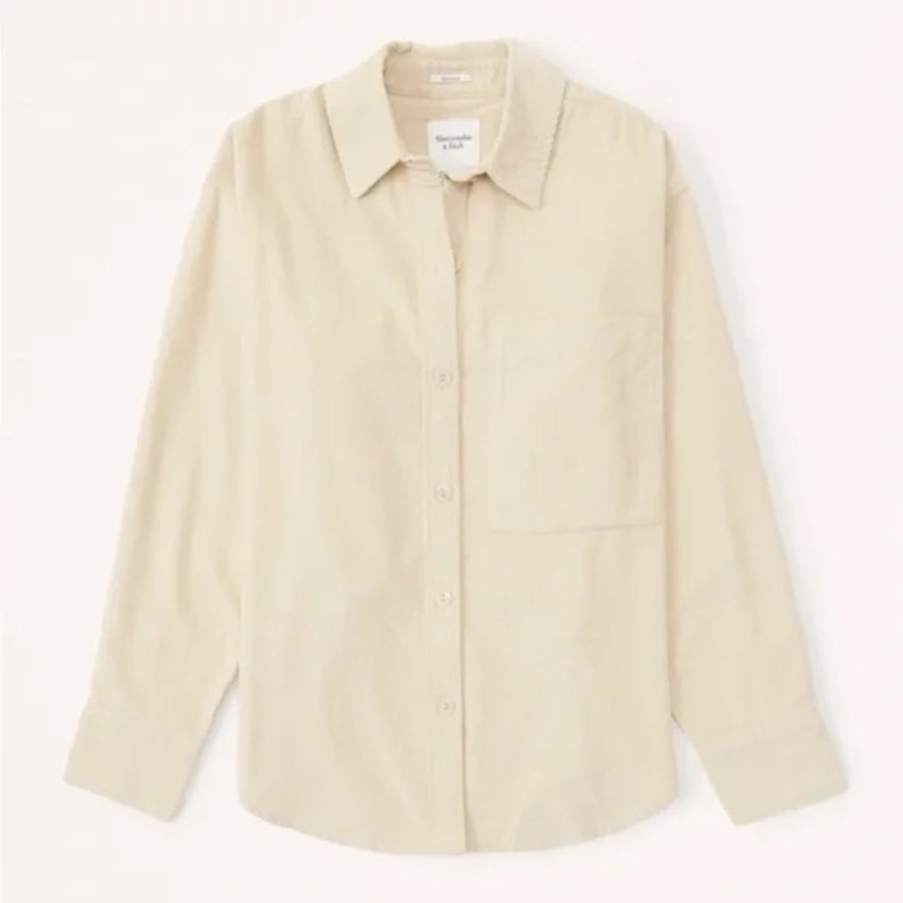 Abercrombie & Fitch Oversized Corduroy Shirt